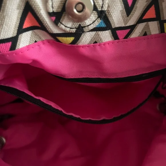 Kavu Neon Colorful Chevron Pattern Shoulder Bag - Multicolor - Picture 11 of 16